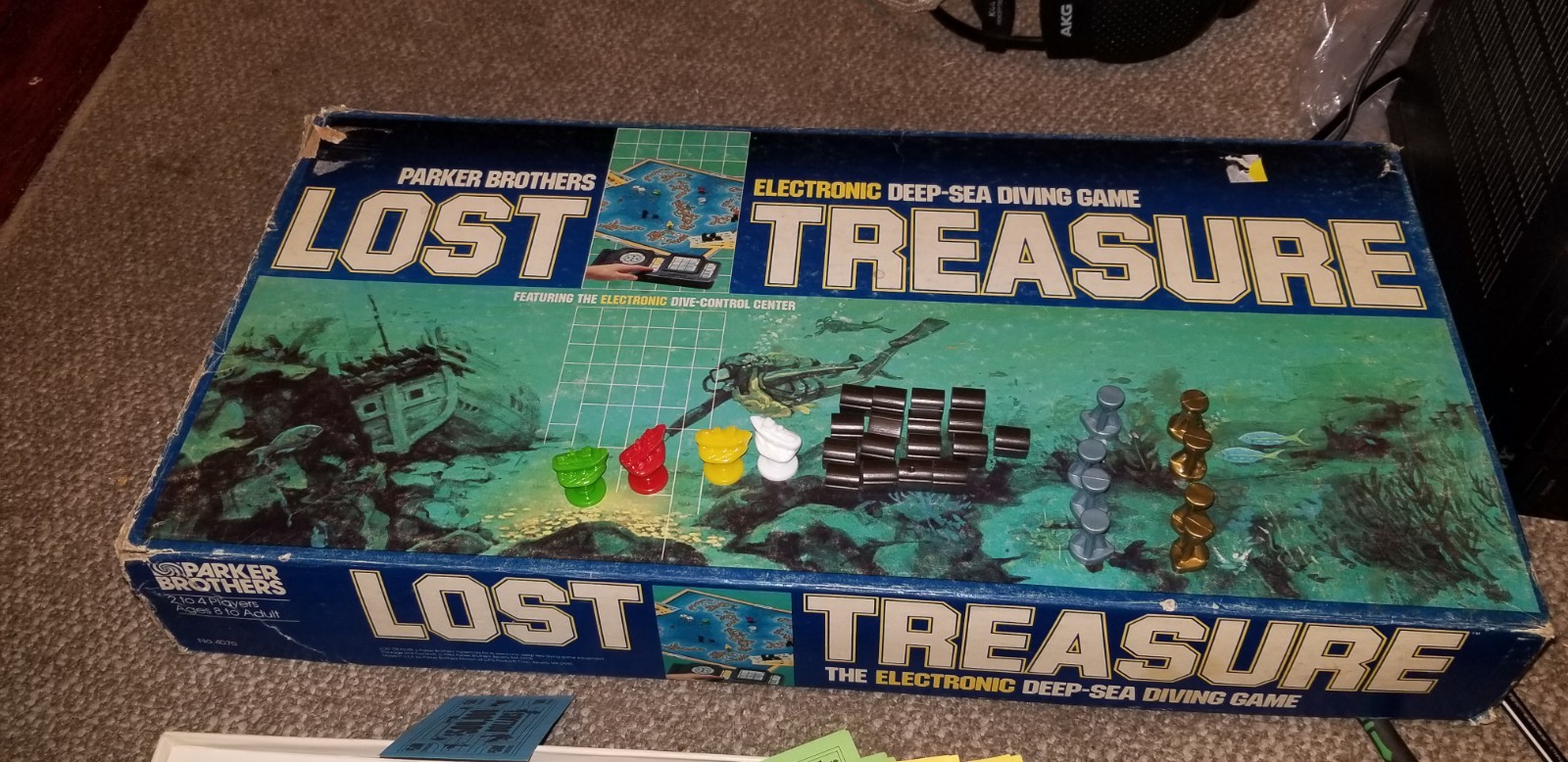 Lost Treasure Deep Sea Diving Game 100% Complete Vintage 1982 Parker Brothers