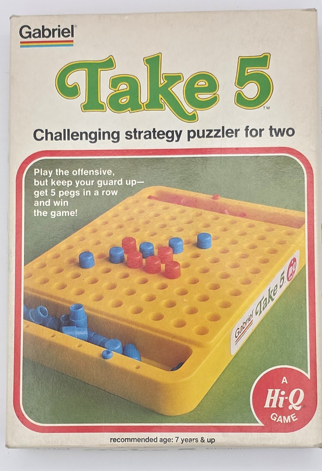 Vintage TAKE 5 1977 Strategy Game Gabriel Hi-Q Complete Game