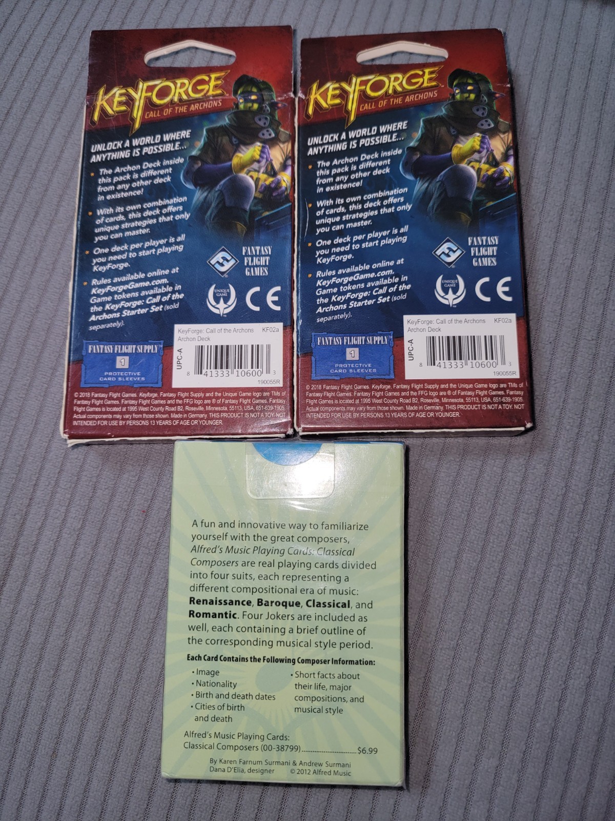 Key Forge & Classical Composers All New Sealed Box – Bundle Of 3. Free Ship