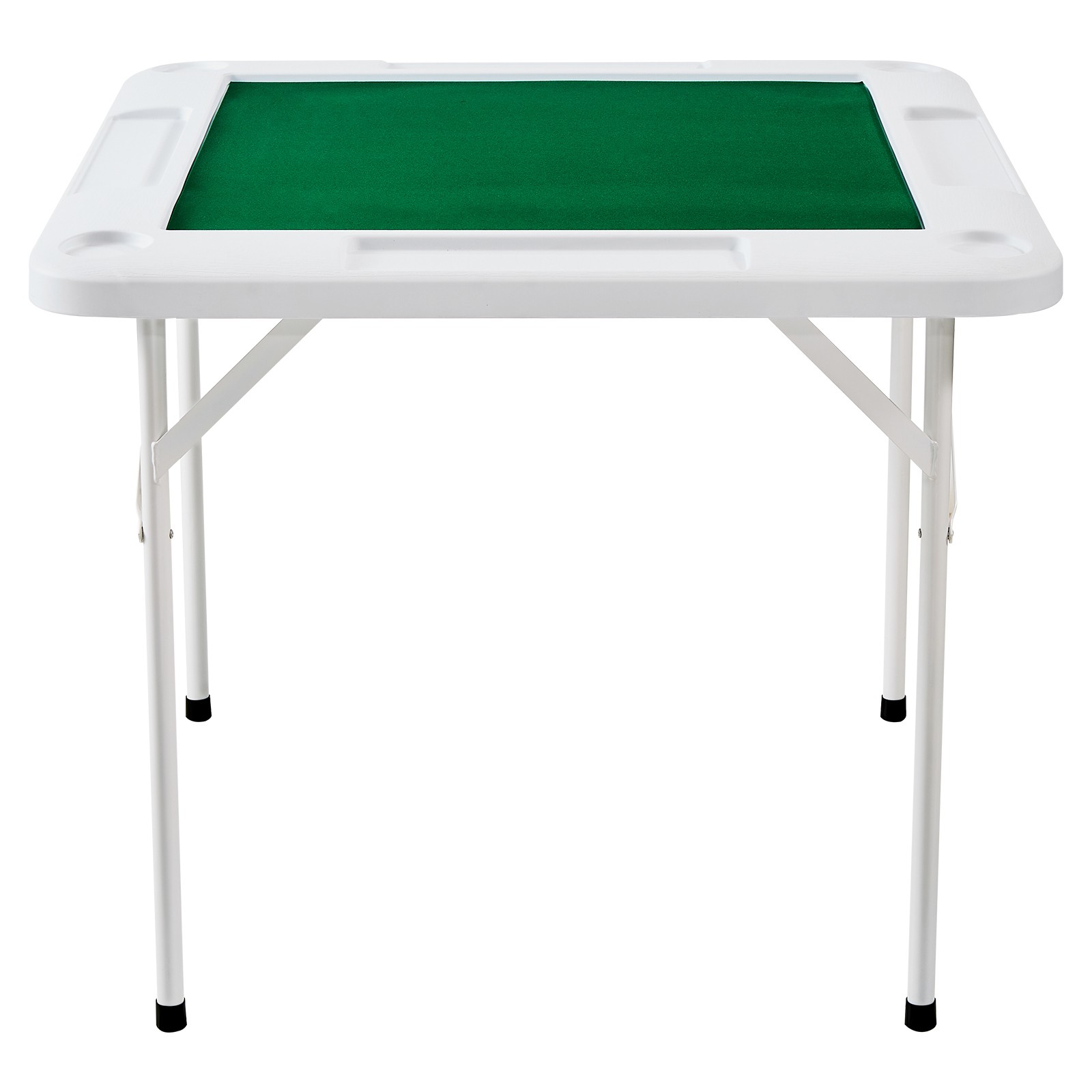 UimosoMahjong Table 4 Player Folding Card Table & Table Mat Cup Holder Chip Tray