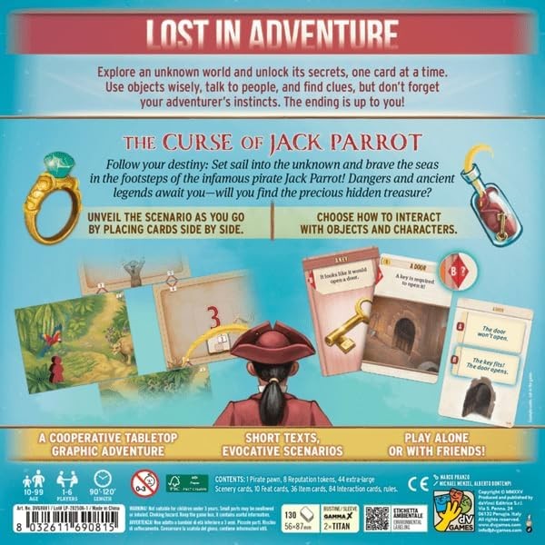 Lost in Adventure: The Curse of Jack Parrot by DV Games Ages 12+ 1-6 Players