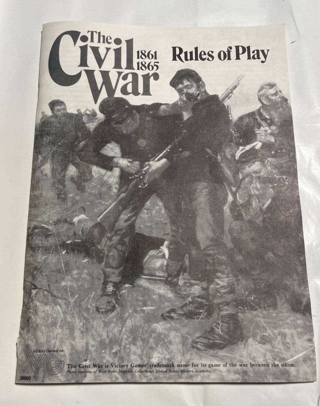 The Civil War 1861–1865 Board Game-Factory Folded Inserts & Unused Feedback Card