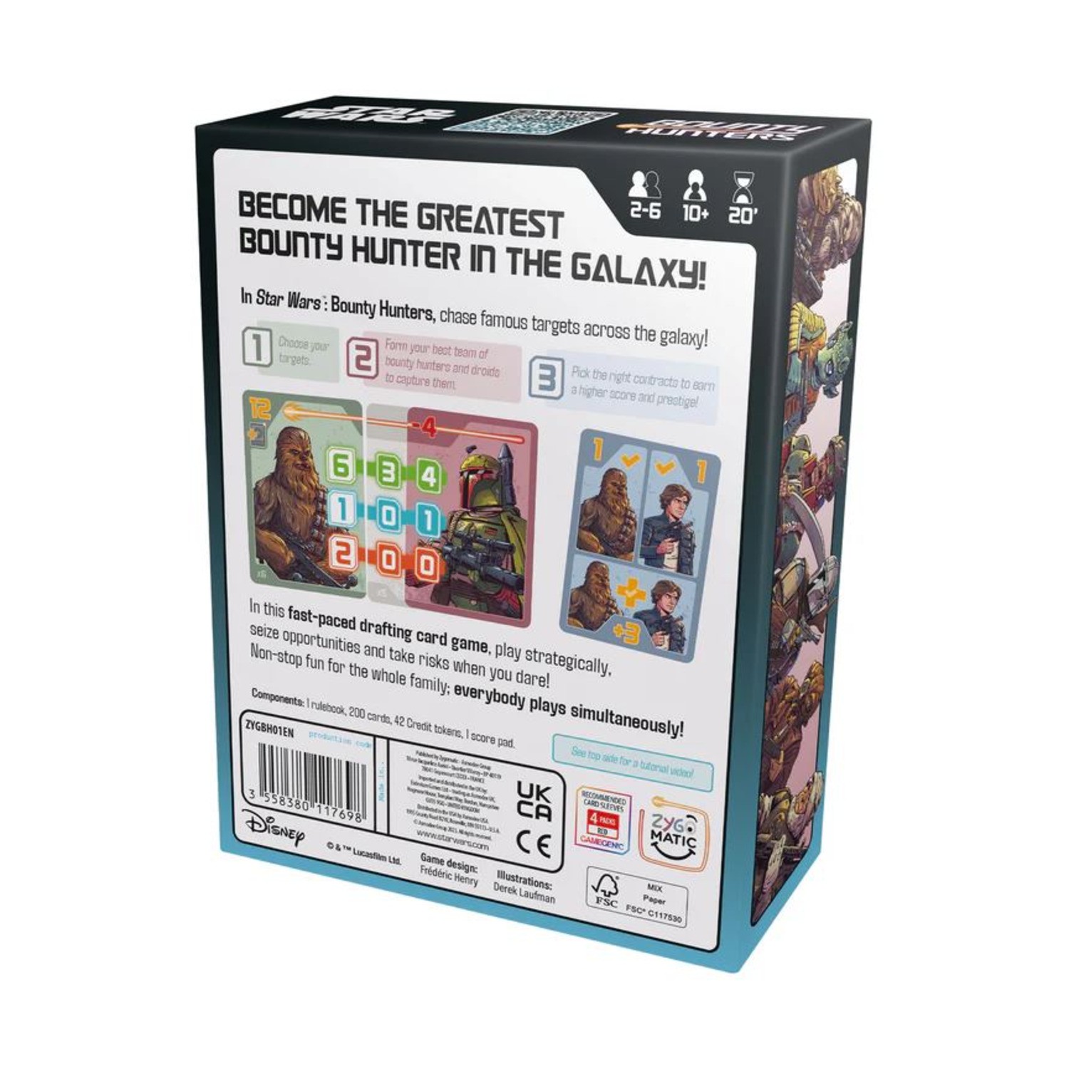 Zygomatic Board Game Star Wars – Bounty Hunters Box New
