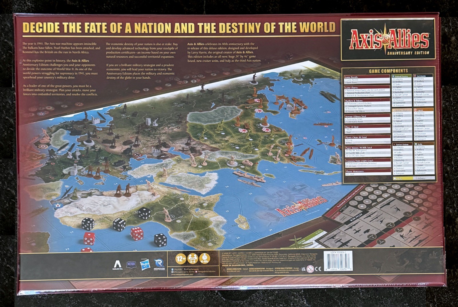 Axis & Allies Spring 1941 WWII 40th Anniversary Deluxe Edition New Sealed