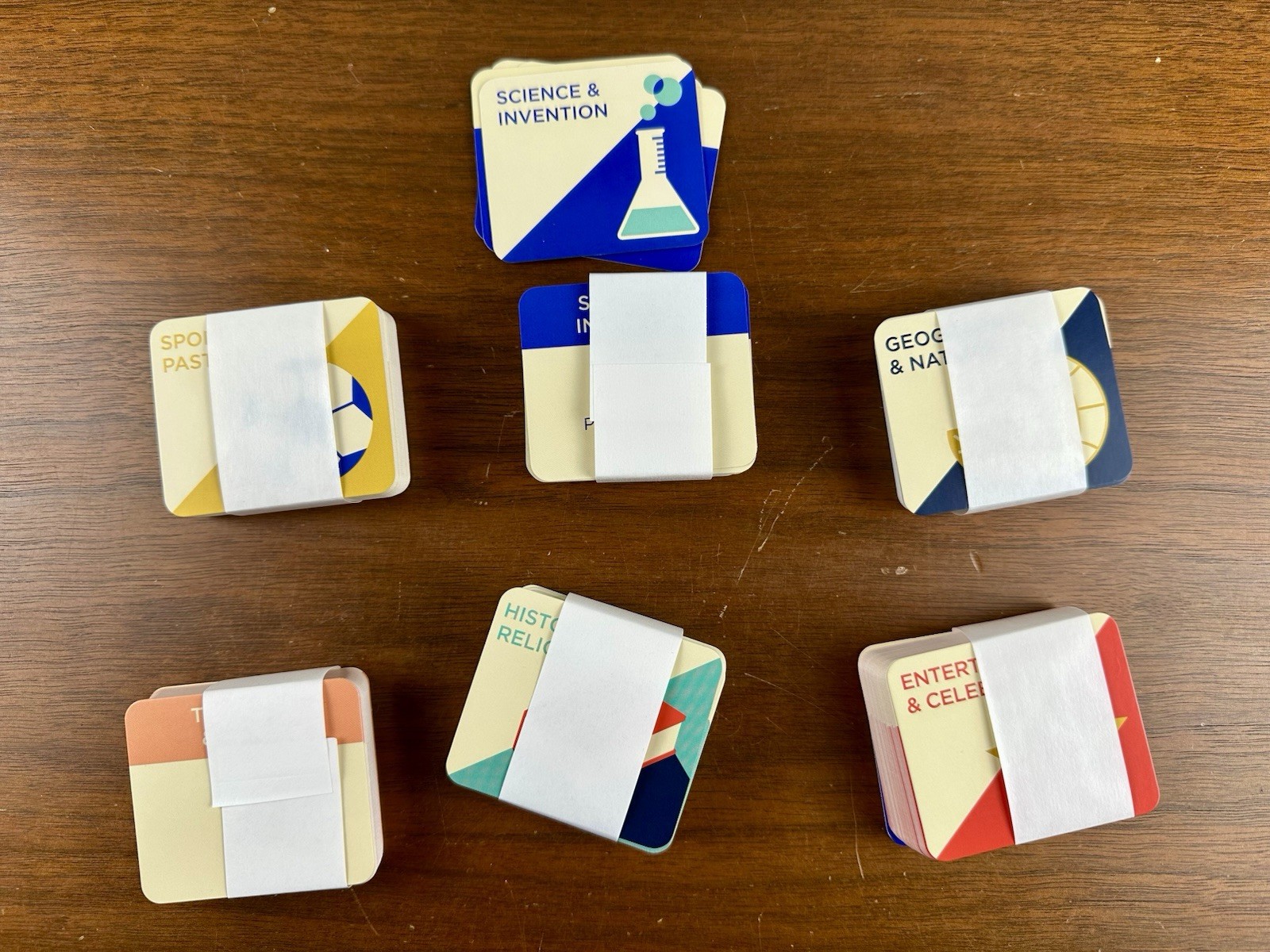 After Dinner Trivia Game Hacche Retail Ltd. 300 Quiz Cards in Six Categories