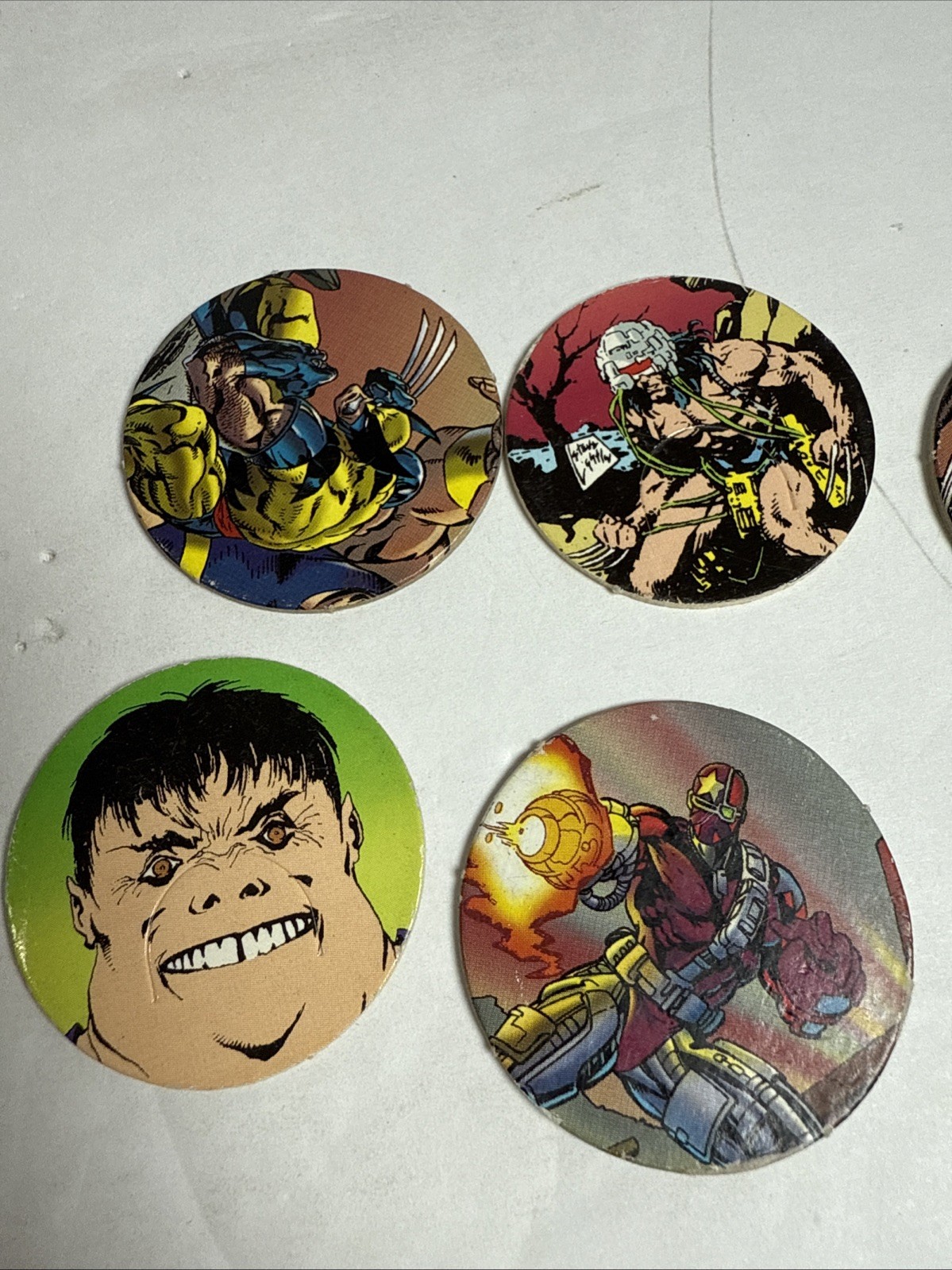 POGS Lot of 8 – 1994 X-MEN Series Vintage Collectible Pogs
