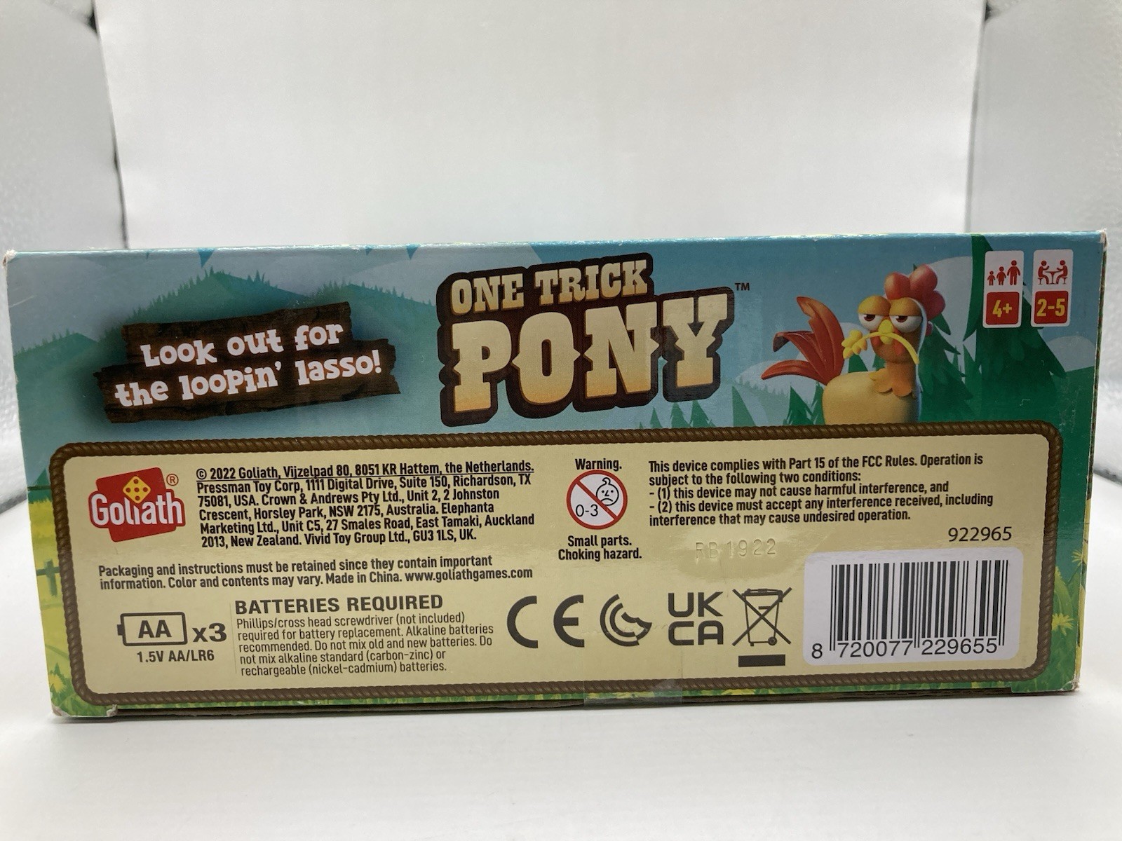 2022 Goliath NEW One Trick Pony Game Round Up Animals Ages 4+ 2-5 Players SEALED