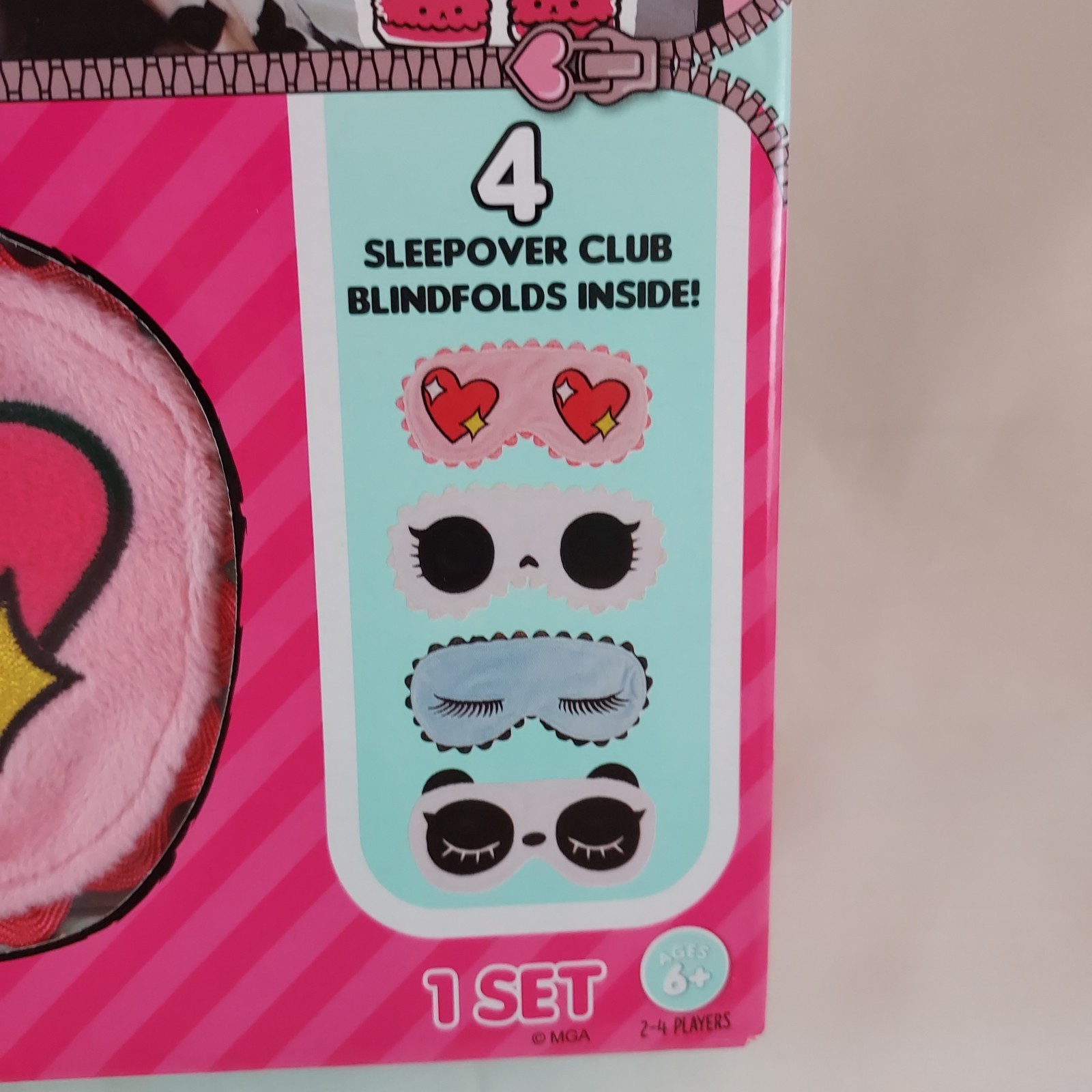 LOL Surprise Sleepover Surprise Party Game 4 Blindfolds NIB