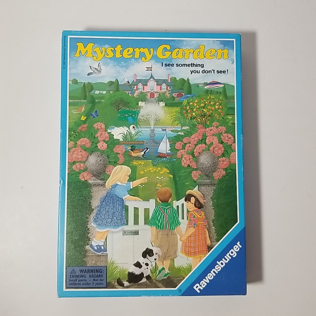 1992 Vintage Ravensburger MYSTERY GARDEN Game All Pieces / Missing Instructions