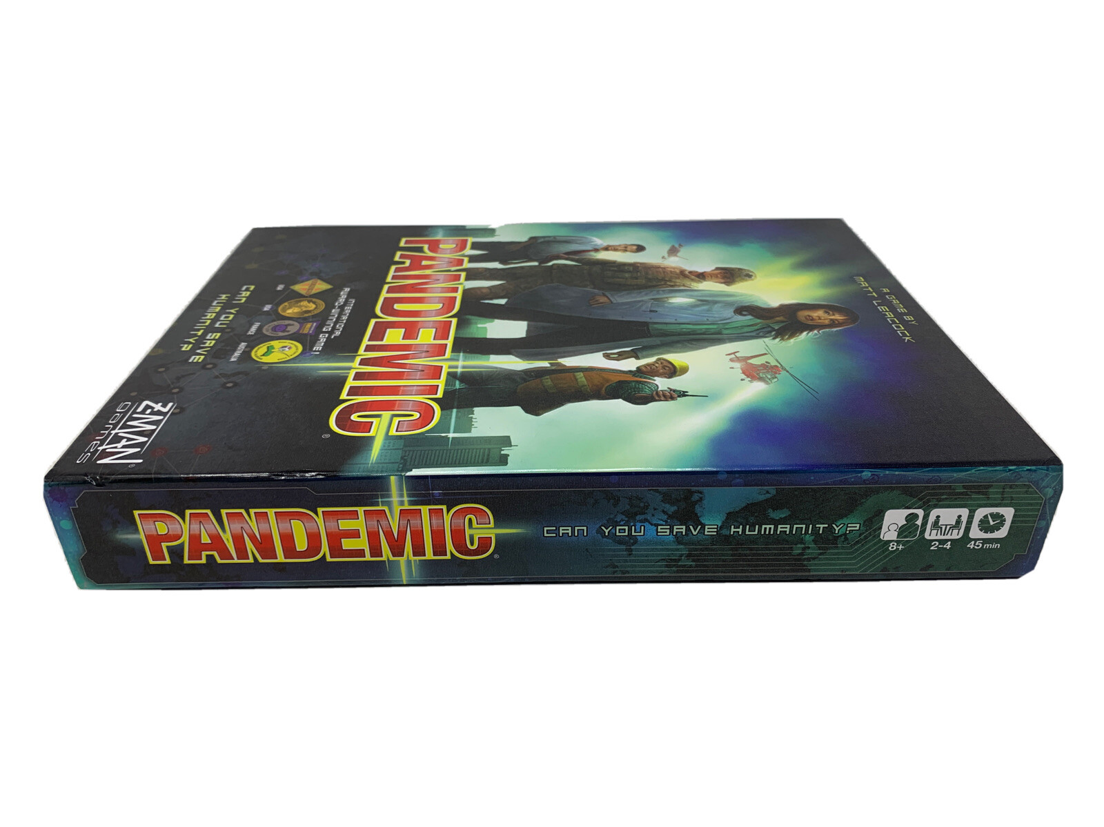 Z-Man Games Pandemic Cooperative Base Board Game 2 To 4 Players Complete EUC