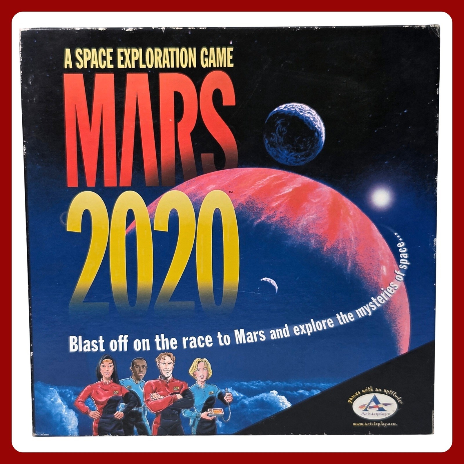 Aristoplay Mars 2020 Space Exploration Board Game VTG 1998 Science NASA STEM New