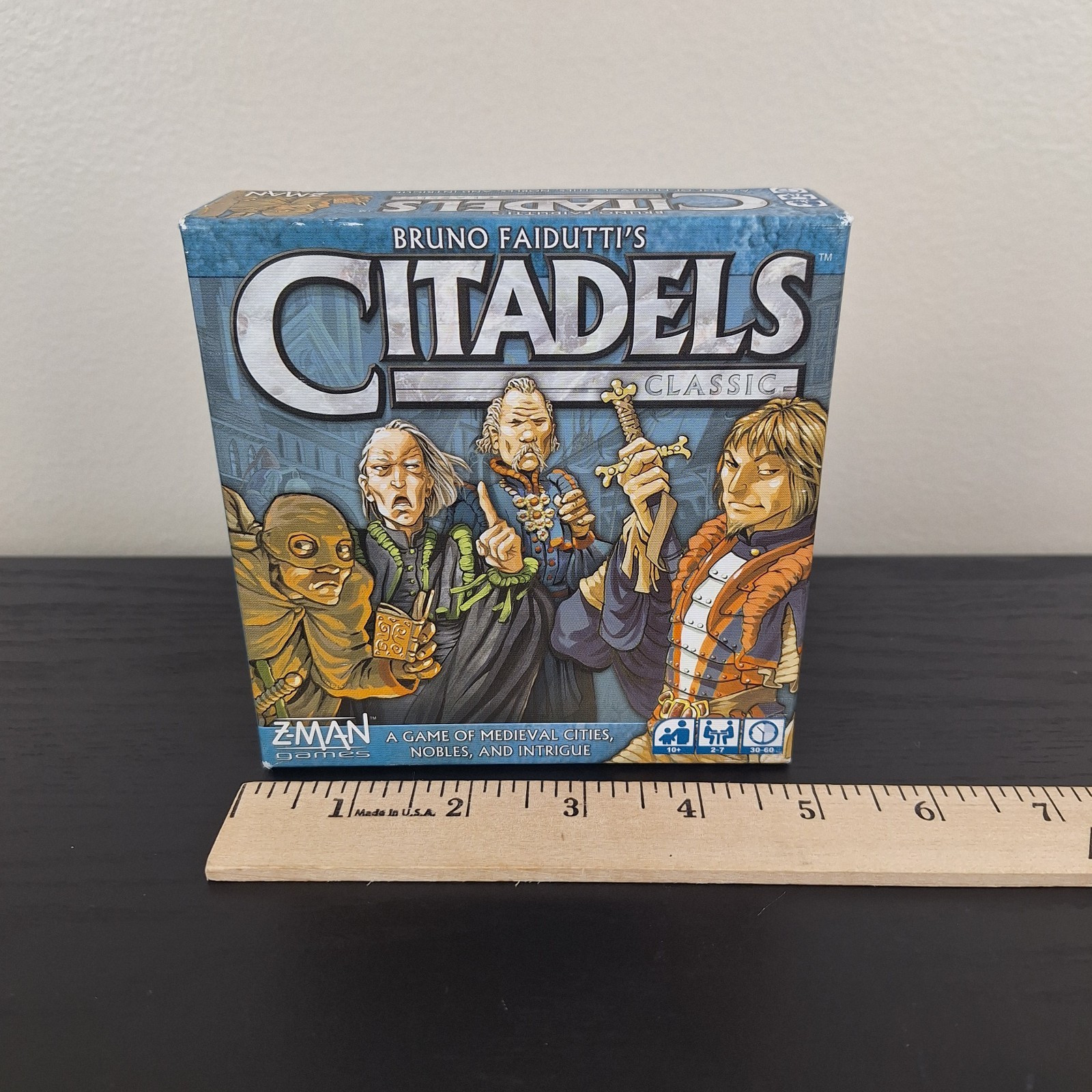 Citadels Classic Card Game Bruno Faidutti 2016 Z-man Games Small Box Medieval