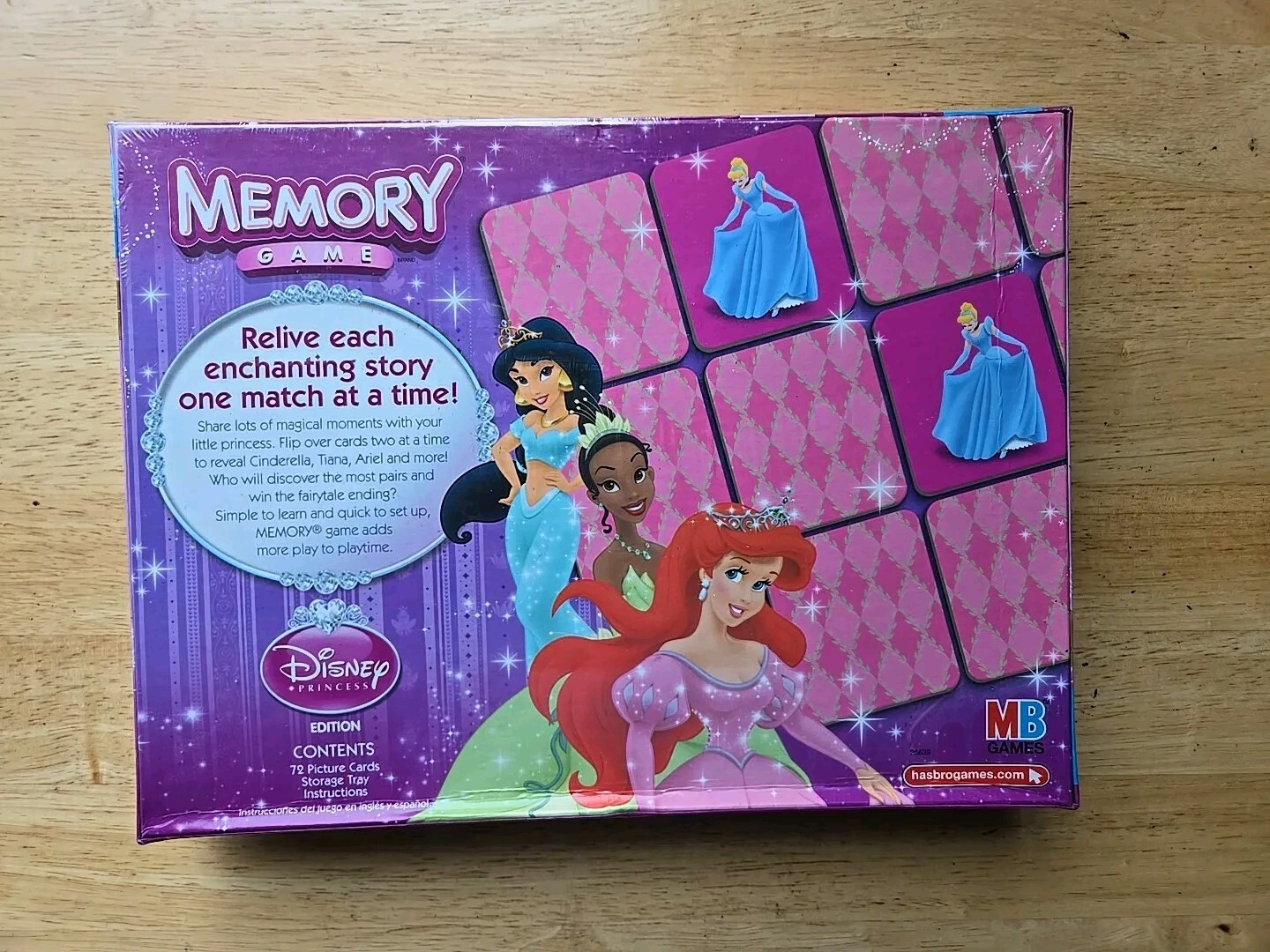Memory Matching Game Disney Princess Edition By Hasbro Brand New Fun