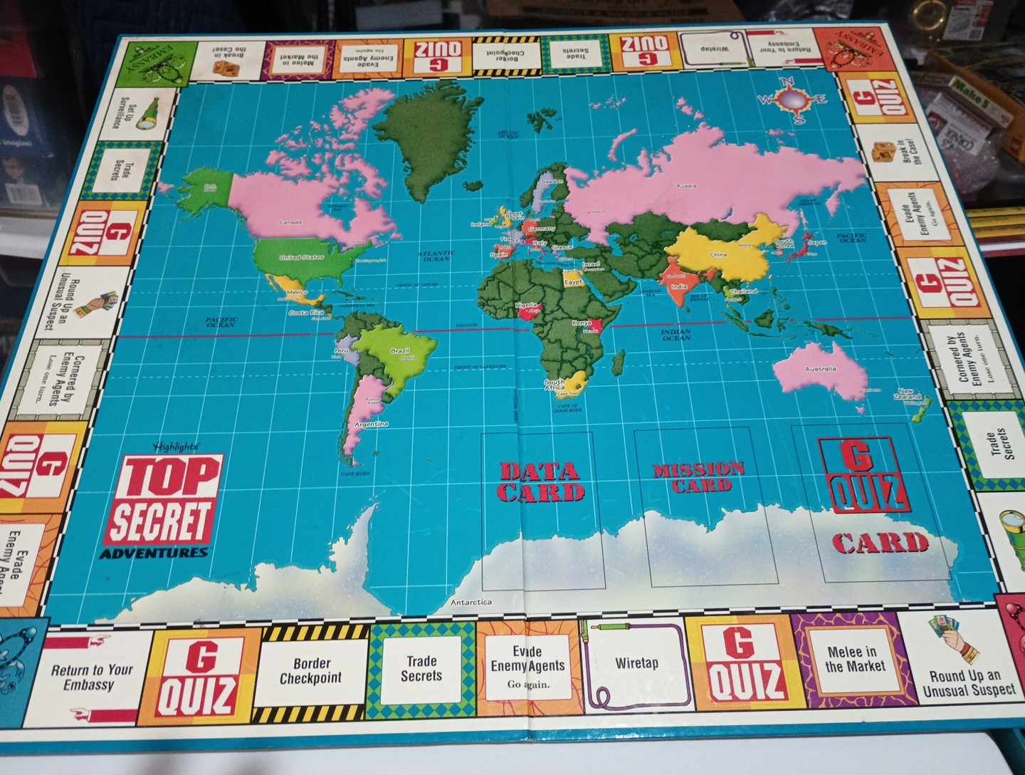 TOP SECRET ADVENTURES BOARD GAME HIGHLIGHTS EDUCATIONAL TEACHER INSTRUCTIONS
