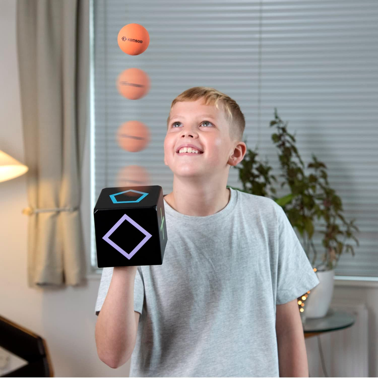 KOMBOID Ball Bouncing Skill Game for Teenagers and Adults. 12+ Years Old. Cube X