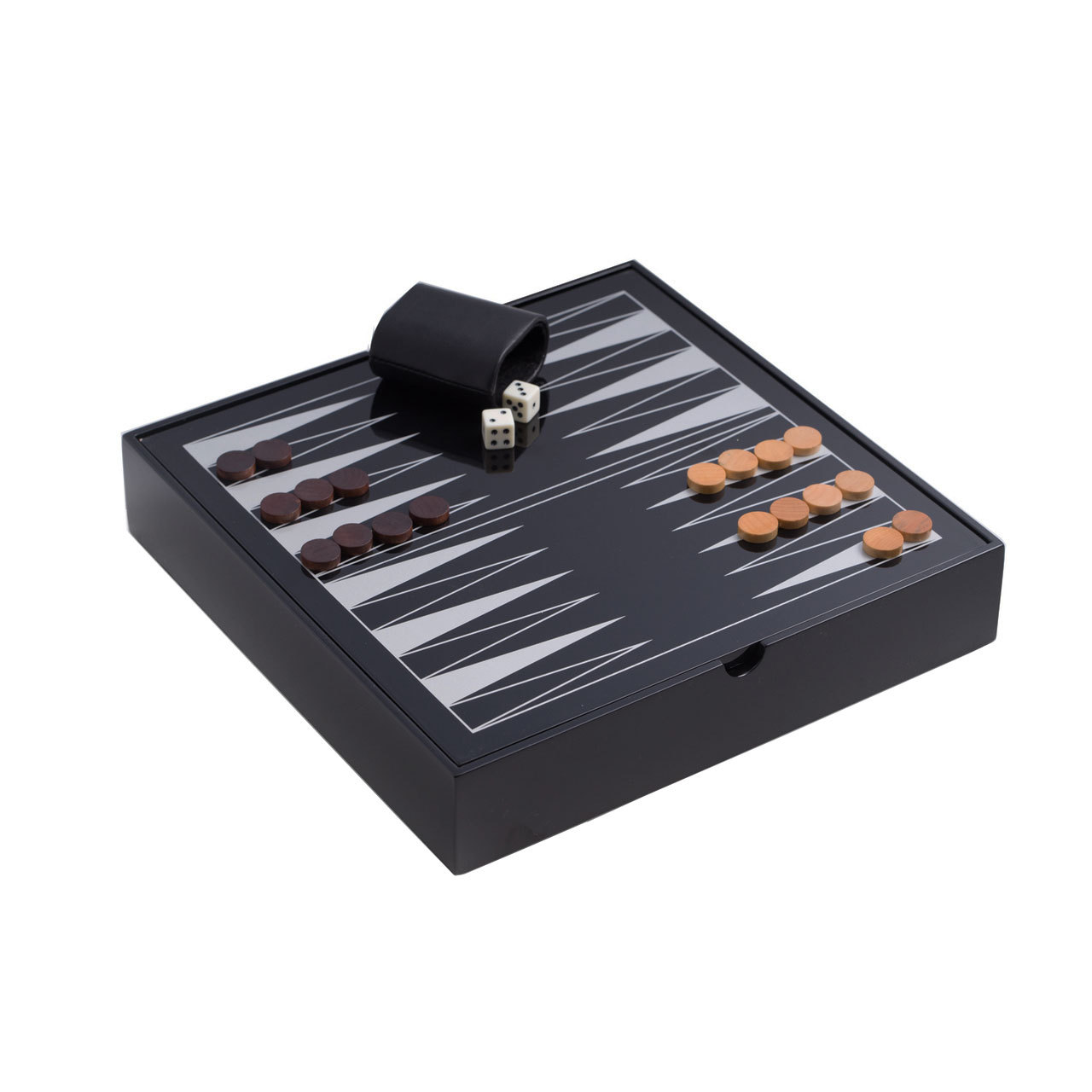 Bey-Berk Lacquered Wood Multi Game Set Includes Chess and Backgammon Wooded Game