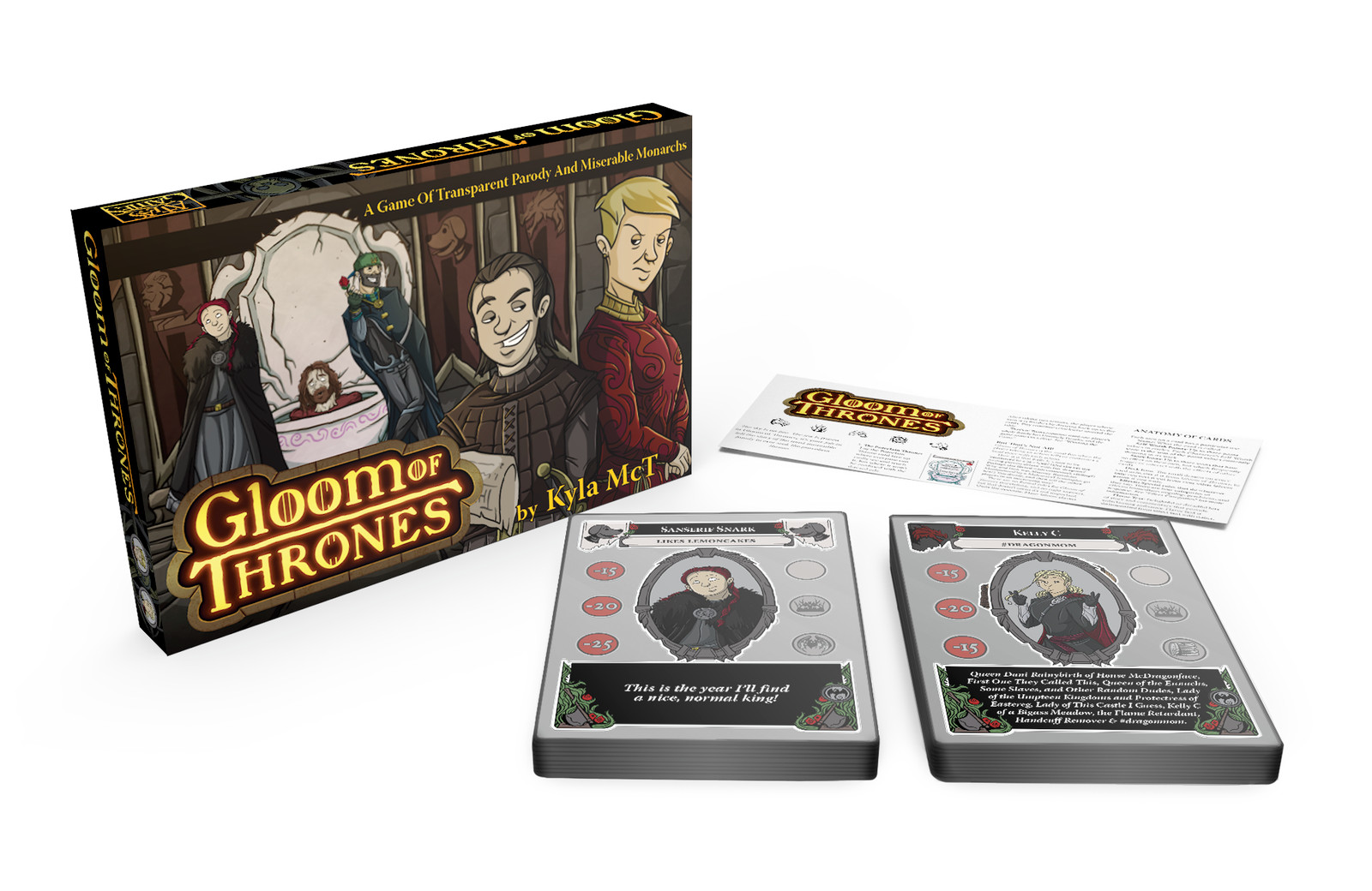 Gloom of Thrones Card Game by Atlas Games Parody Miserable Monarchs Sealed