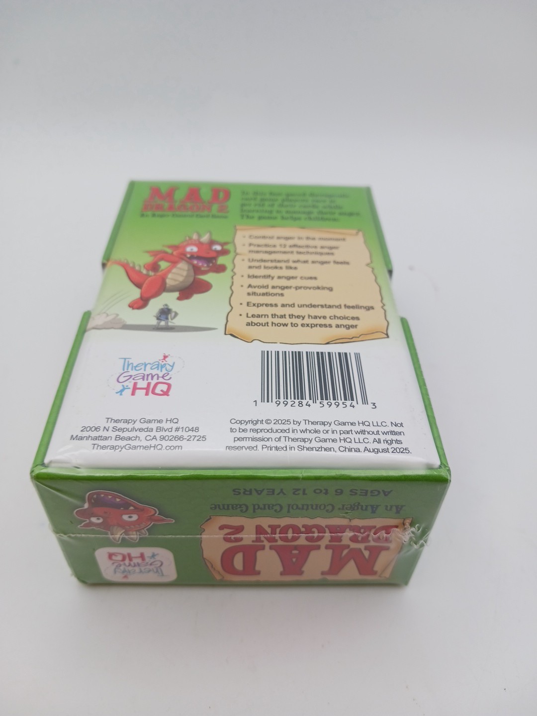 Mad Dragon 2 Anger Control Card Game Children 6-12 Years Therapy Games HQ New