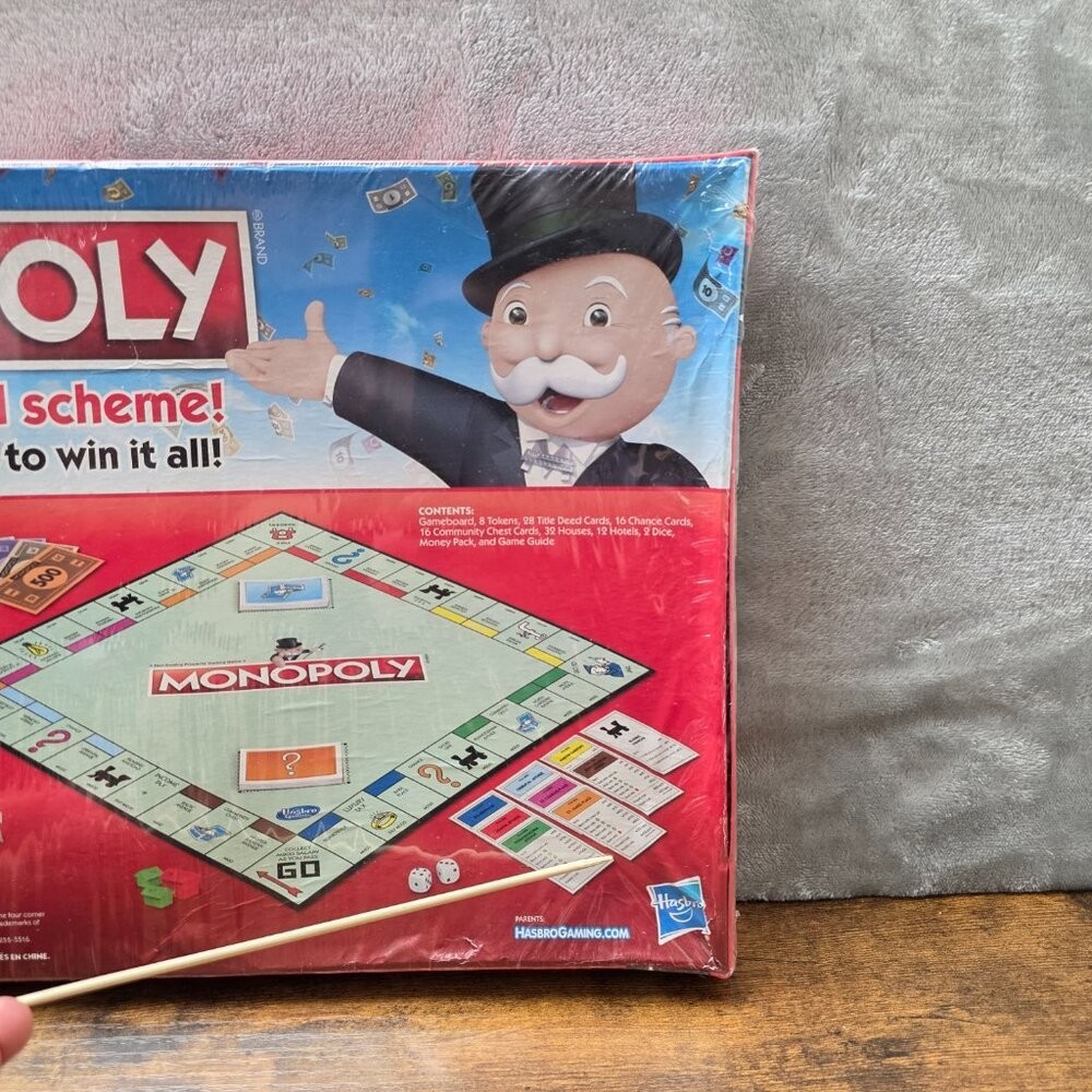 Monopoly Board Game Hasbro Classic Edition New Sealed Warped Box