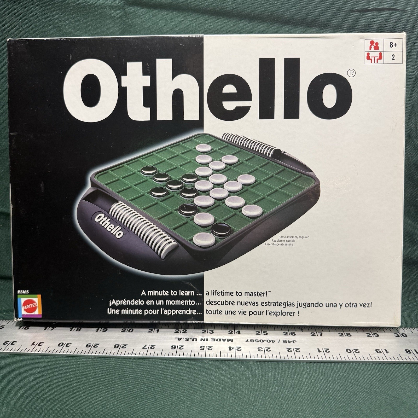 OTHELLO – Strategy – 2-Player Board Game – Mattel – 2005 – COMPLETE – Free Ship