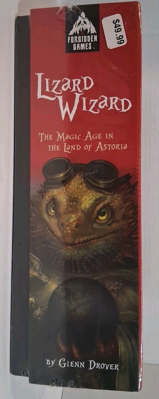 Lizard Wizard Board Game Fantasy Strategy Game Forbidden Games Ages 10+ Sealed
