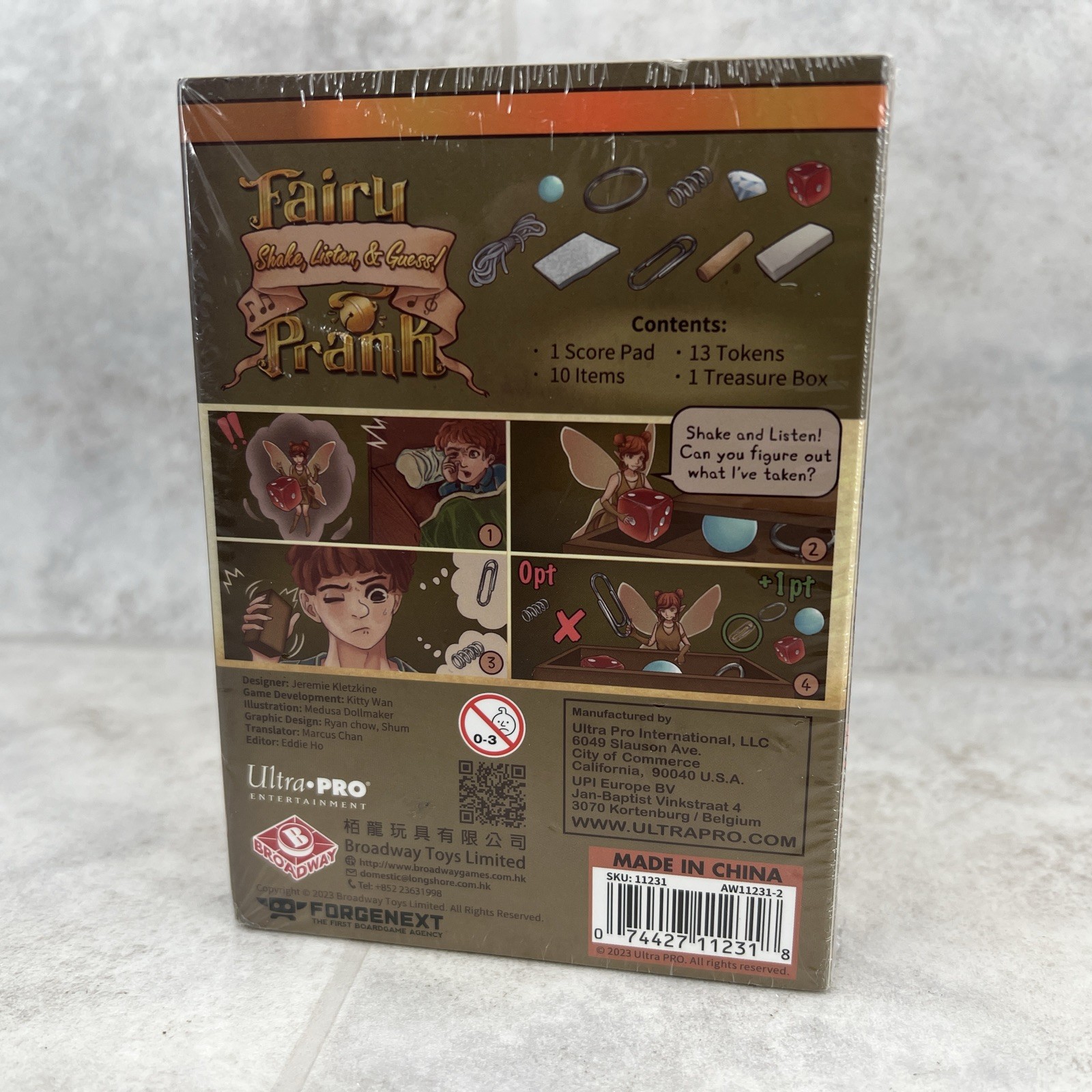 Ultra Pro: Fairy Prank Game – Shake, Listen & Guess! Broadway Toys- Brand New!