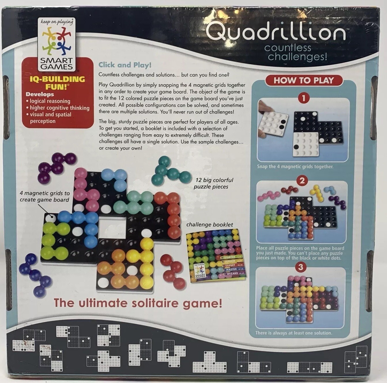 Quadrillion An Award Winning Multi Level Logic Game 1+ Players New Sealed Pkg
