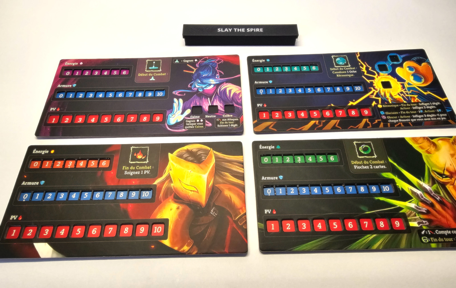Slay The Spire – Player boards cube guides (Unofficial)