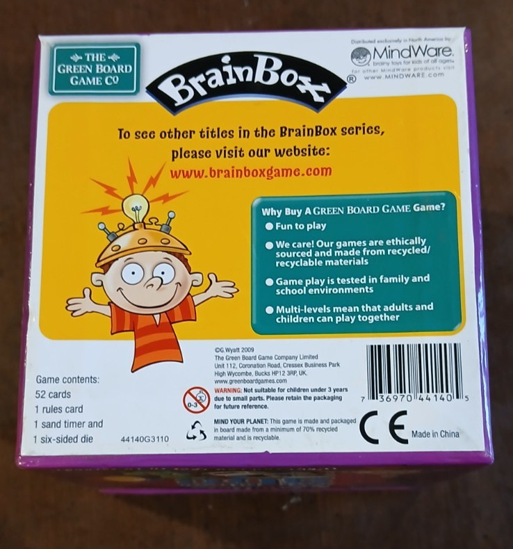 Brainbox My First ABC- Ten Minute Memory Recall Game 100% Complete VGUC