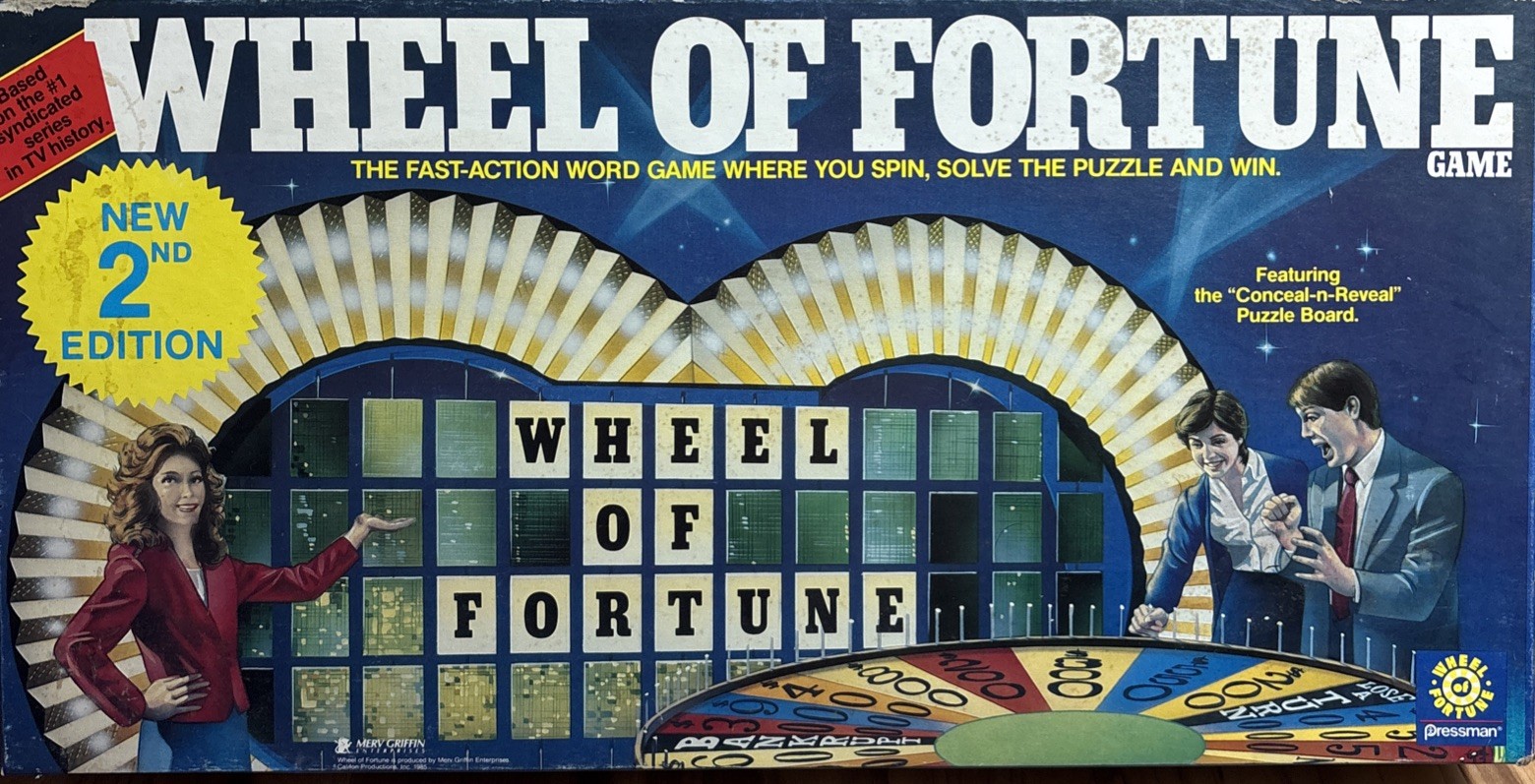 Wheel Of Fortune Game 2nd Edition Pressman 1985 Complete -1016SH