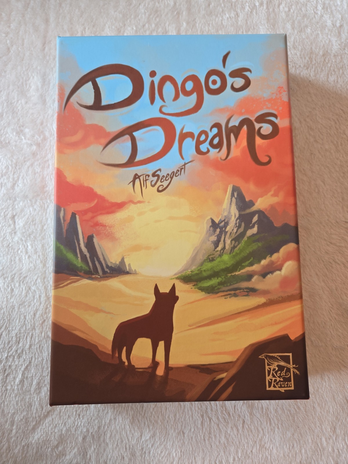 Dingo’s Dreams 2015 Seegert Board Game Red Raven Games 2-4 Players Complete box