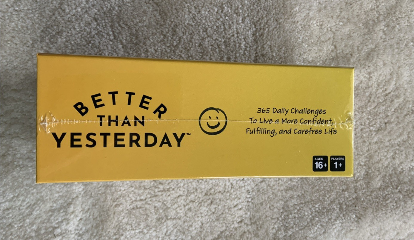Better Than Yesterday Card Game 365 Daily Challenges…(Brand New)