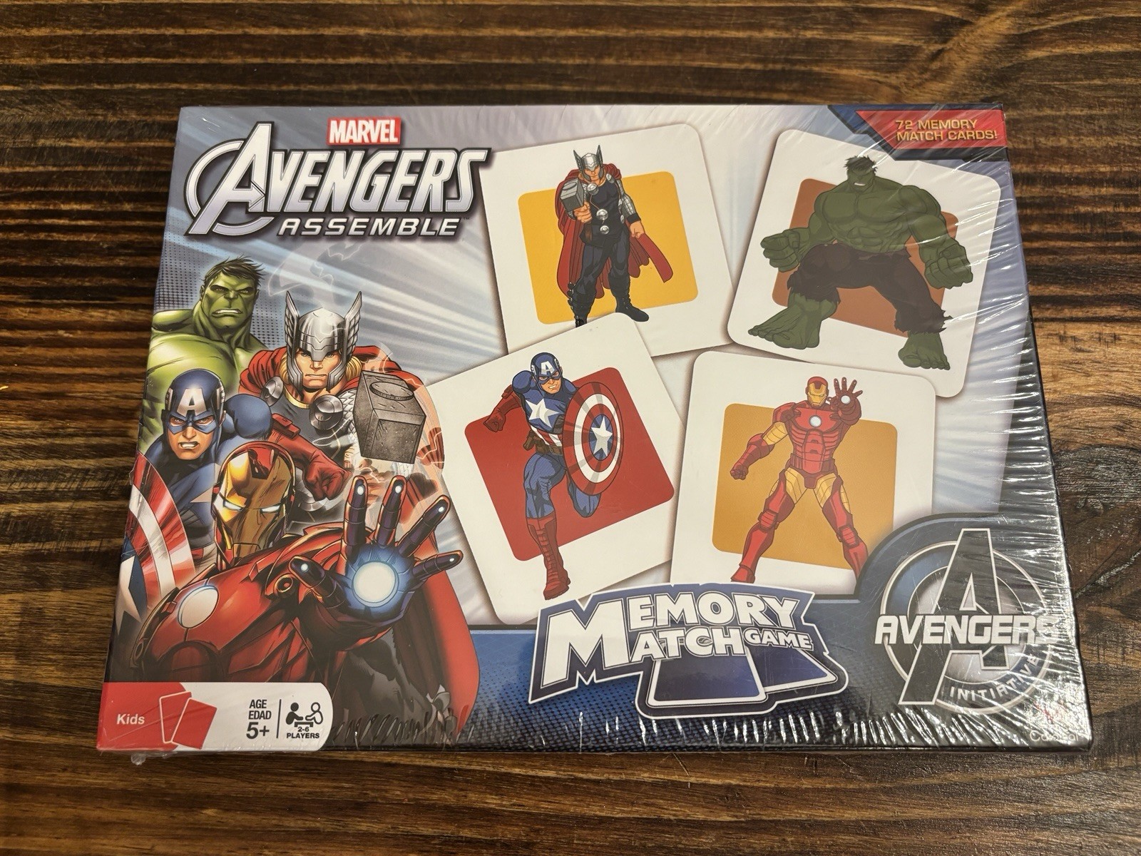 Marvel Avengers Assemble Memory Match Kids Game 72 Cards New Sealed Game