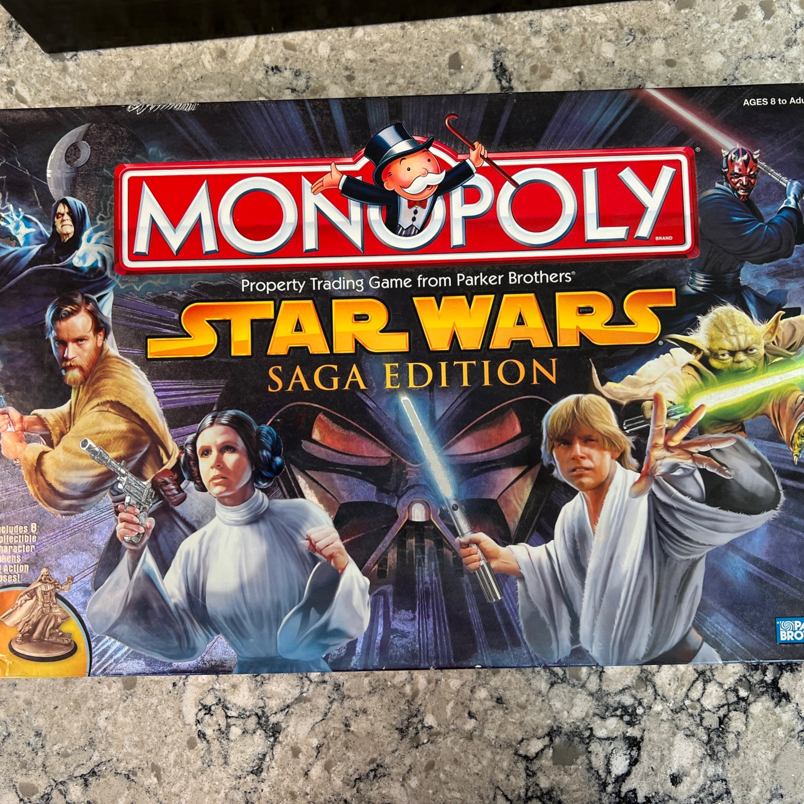 Monopoly Star Wars Saga Edition Board Game 2005 Complete Set