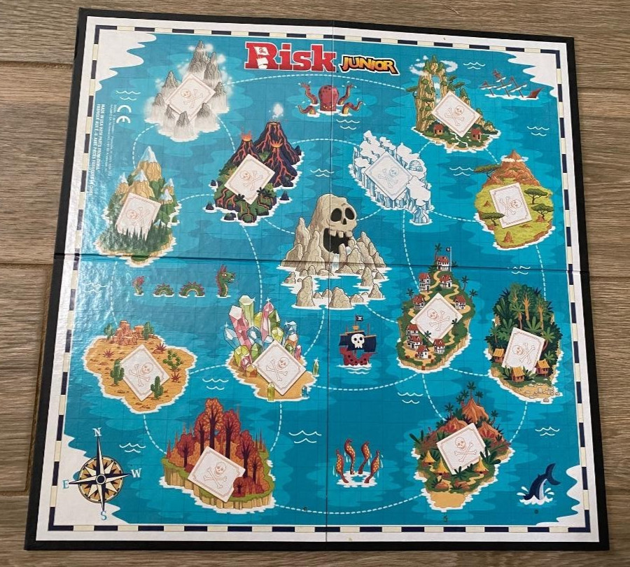 Risk Junior The Board Game My First Risk Game 2019 Hasbro Gaming 100% COMPLETE!