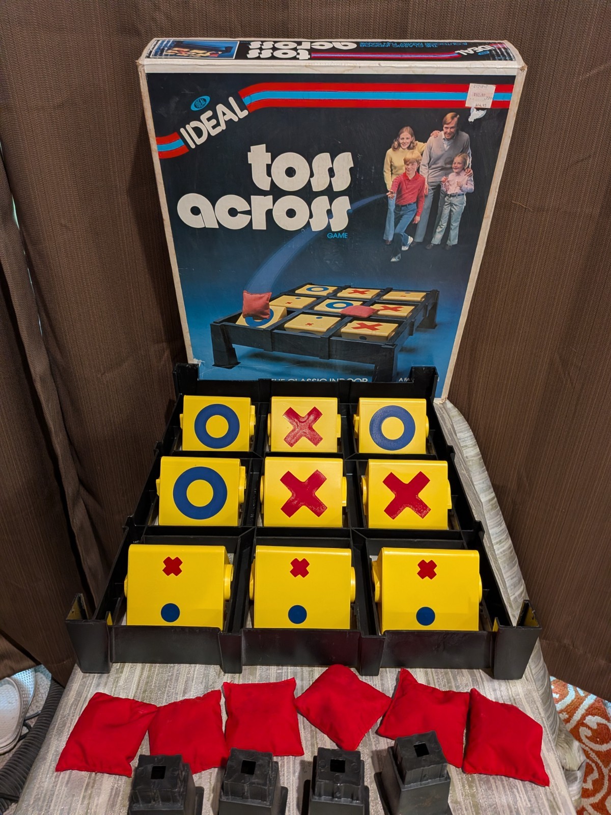 Vintage Ideal Toss Across Game Original Box – ALL PIECES INCLUDED