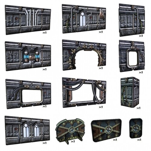 Tabletop Terrain – Gothic Ruins (159 Pieces) – English