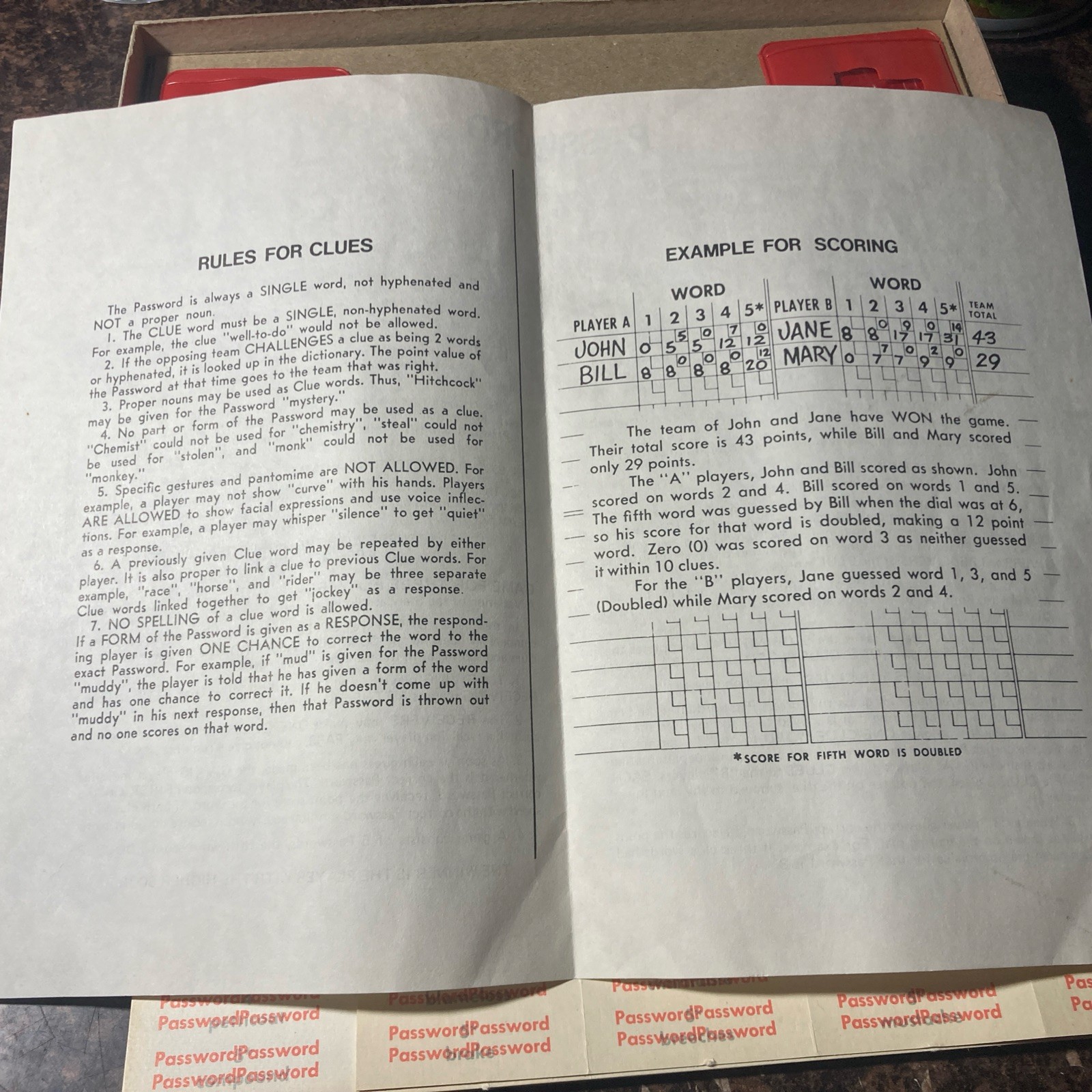 Vintage 1978 Password Game 18th Edition. Complete Canadian