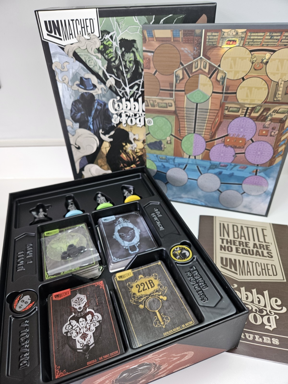 Unmatched Cobble & Fog Board Game Restoration Mondo Games 100% Complete
