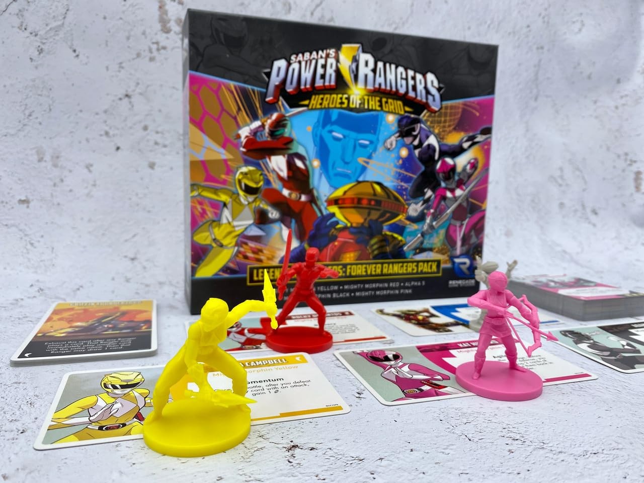 Power Rangers Heroes of the Grid Legendary Rangers Forever Pack Board Game Ex…
