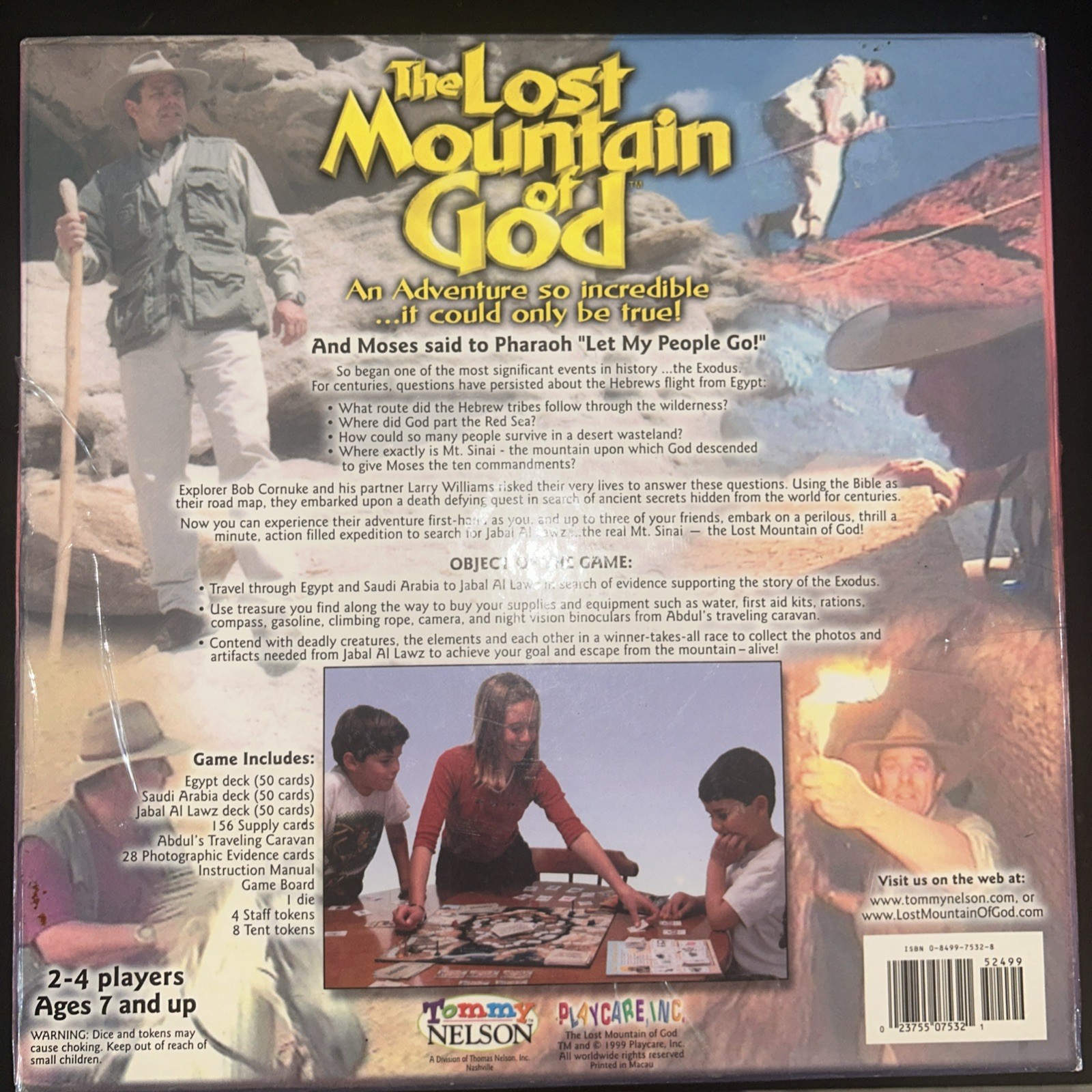 Tommy Nelson The Lost Mountain of God Biblical Adventure Board Game Complete!!