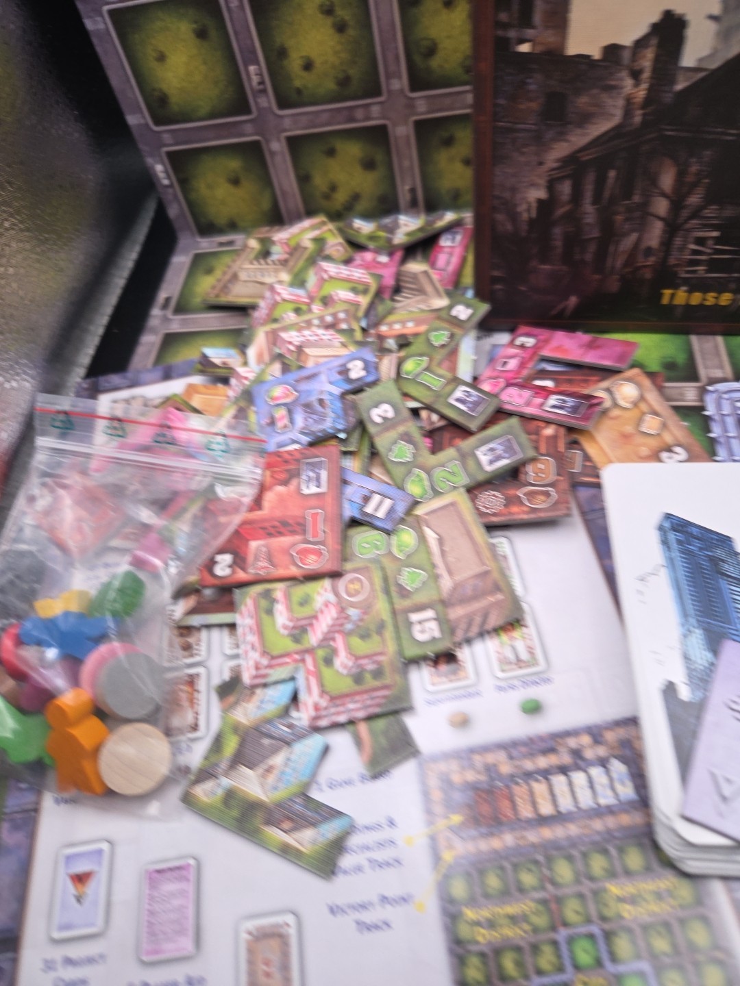 Mayfair Board Game Urbania City Building Box Complete Simone Lucien