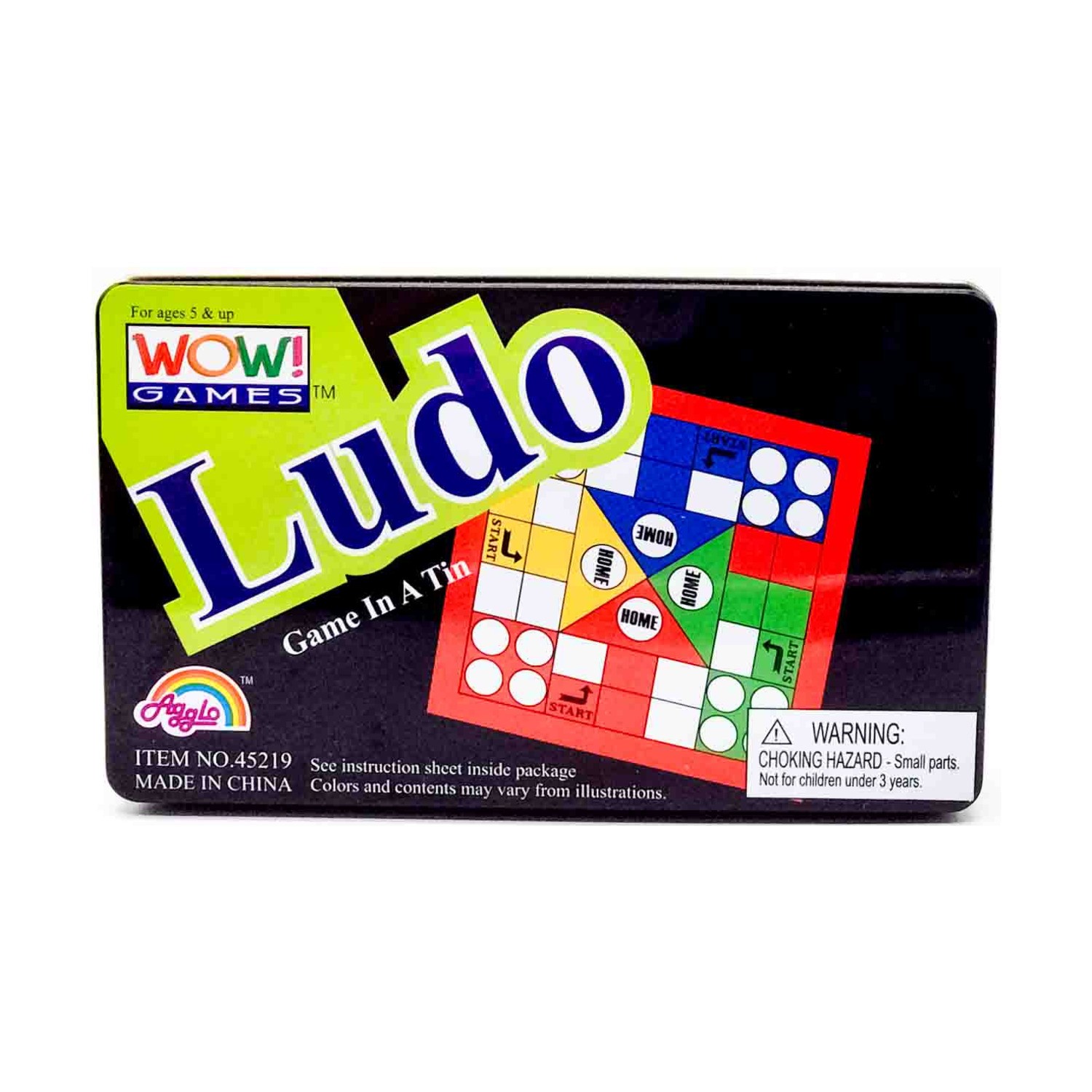 Agglo Travel Boardgame Ludo – Game In A Tin Box EX/NM