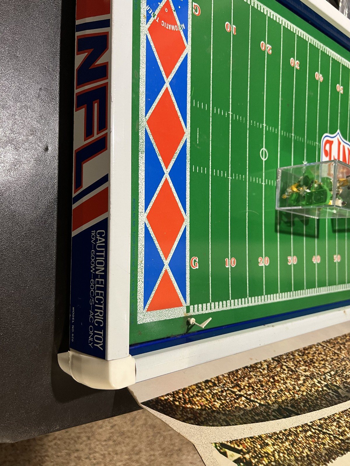 1970 Tudor Games Electronic NFL Football Model #620, With Lions & Packers