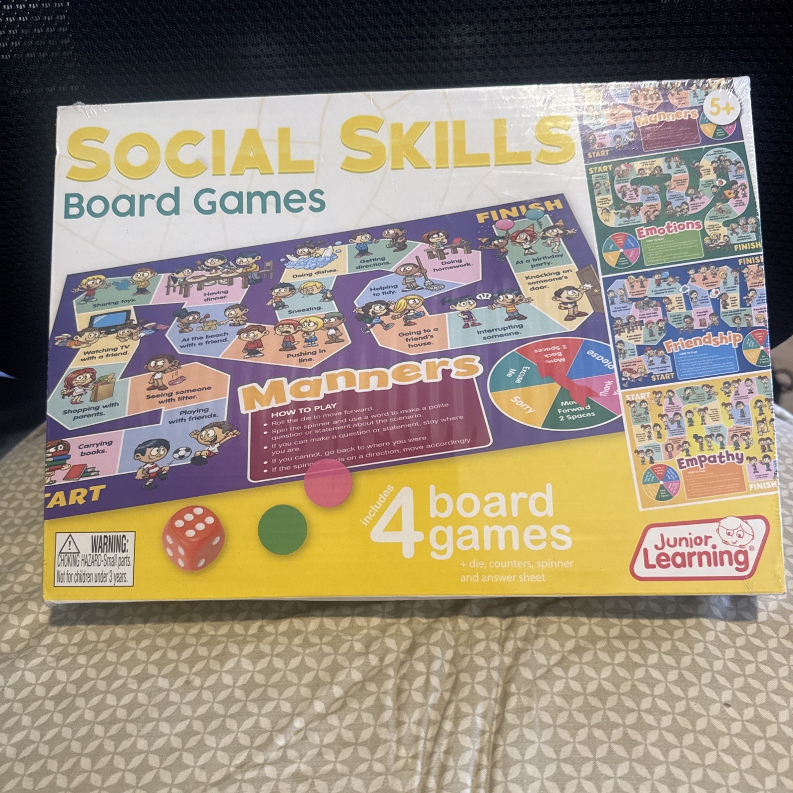 Social Skills Board Games for Kids Ages 5+ Empathy Friendship Manners new Sealed