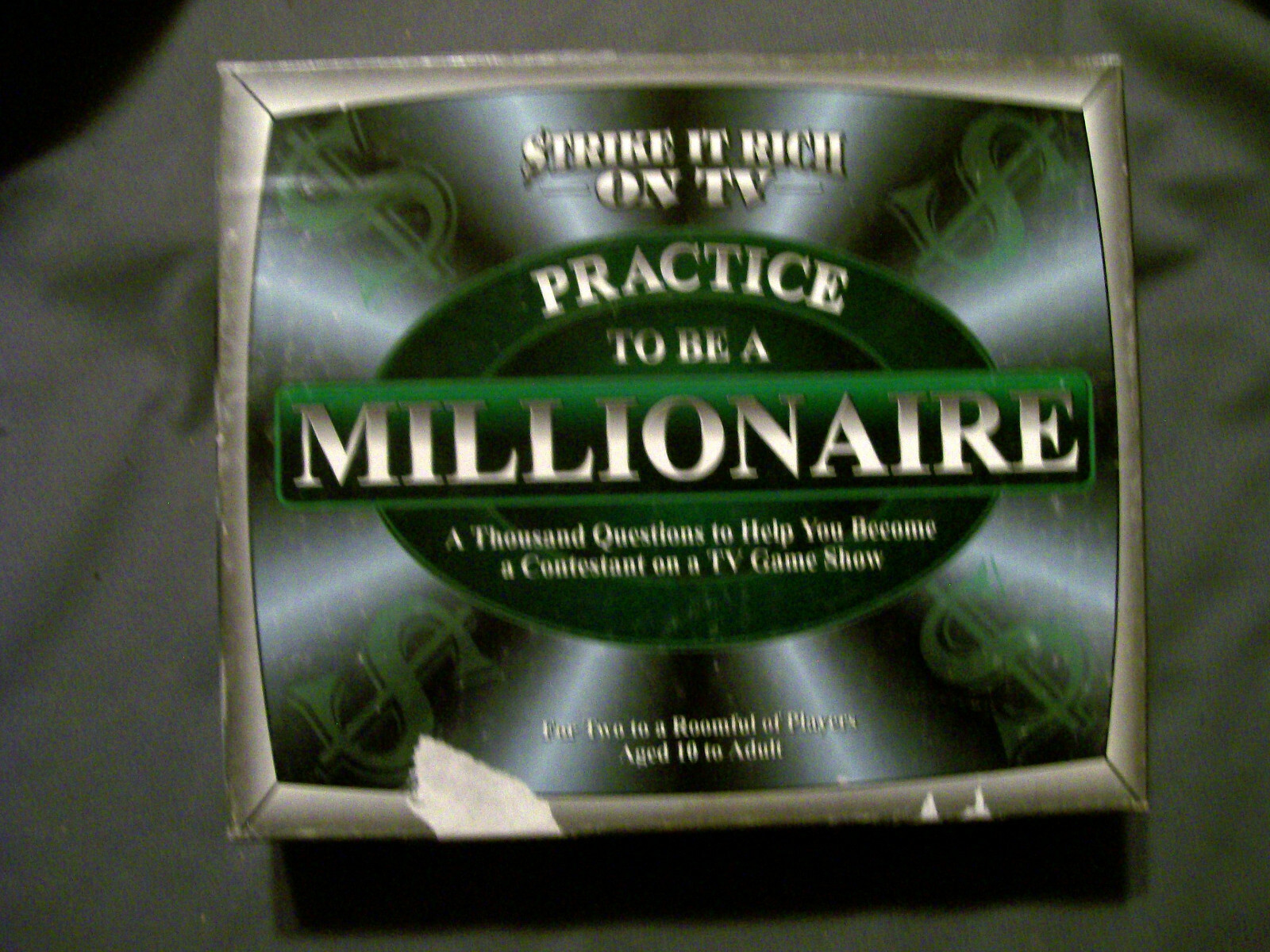 STRIKE IT RICH ON TV PRACTICE TO BE A MILLIONAIRE AGES 10 TO ADULT (COMPLETE)