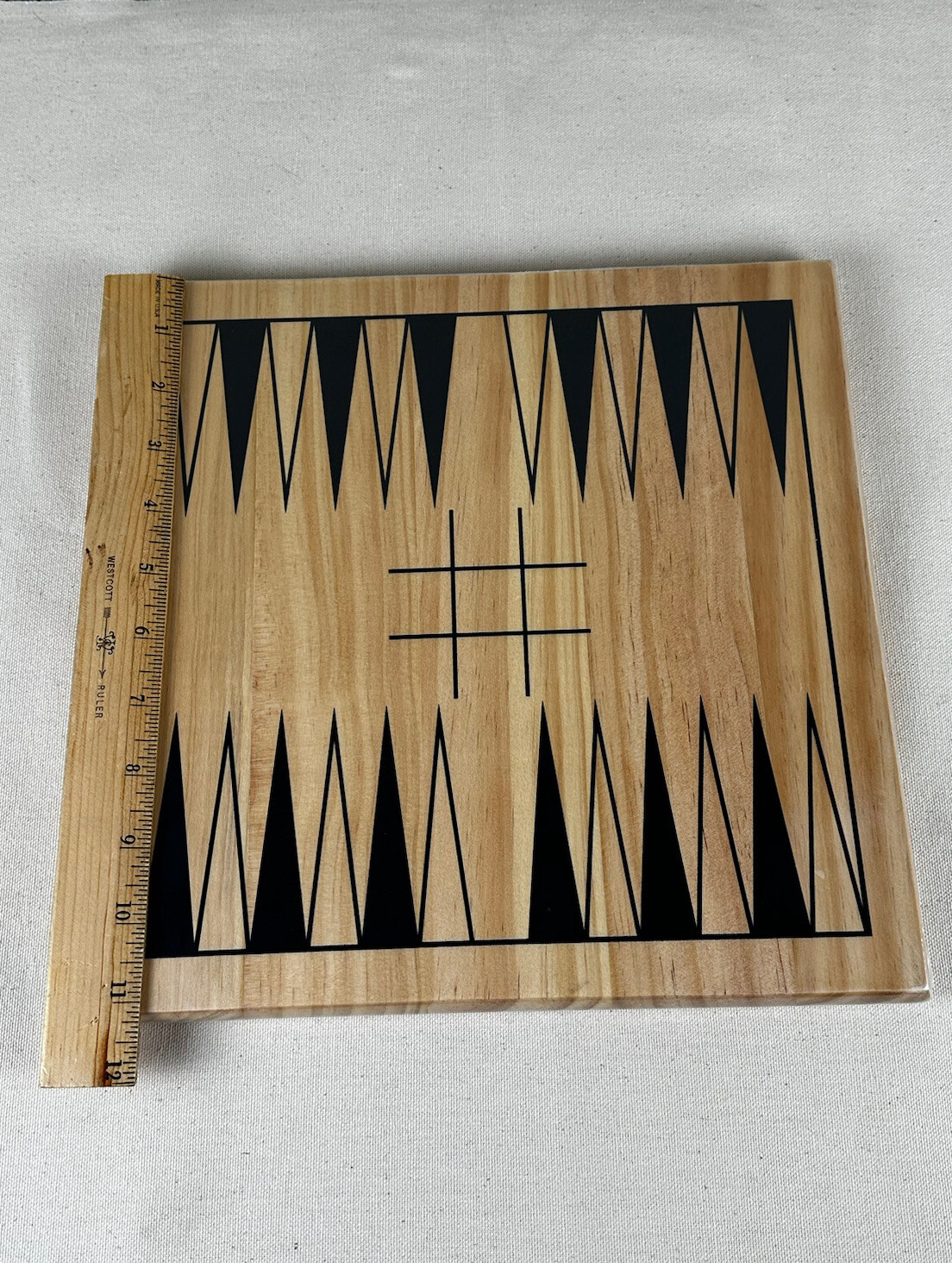 NEW ~ New Entertainment Board Game Backgammon ~ Hand Crafted Solid Wood Set