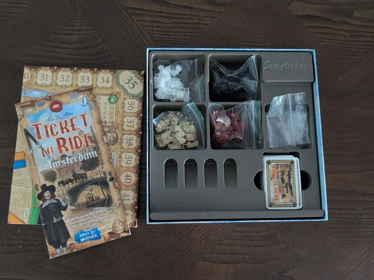 Ticket to Ride Amsterdam Board Game – 100% Complete