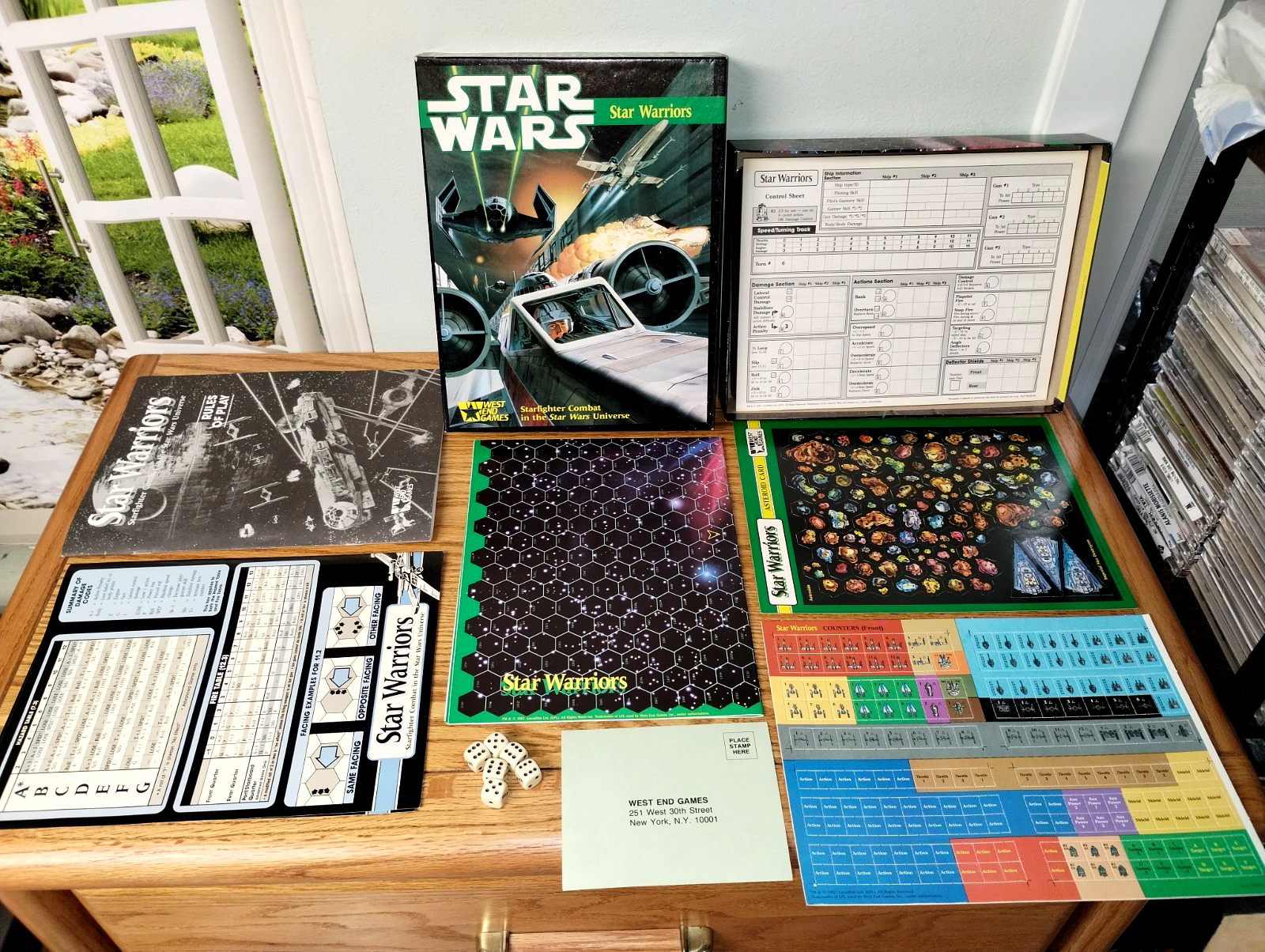Star Wars 1987 STAR WARRIORS Unpunched West End Games RPG Game in Box UNUSED
