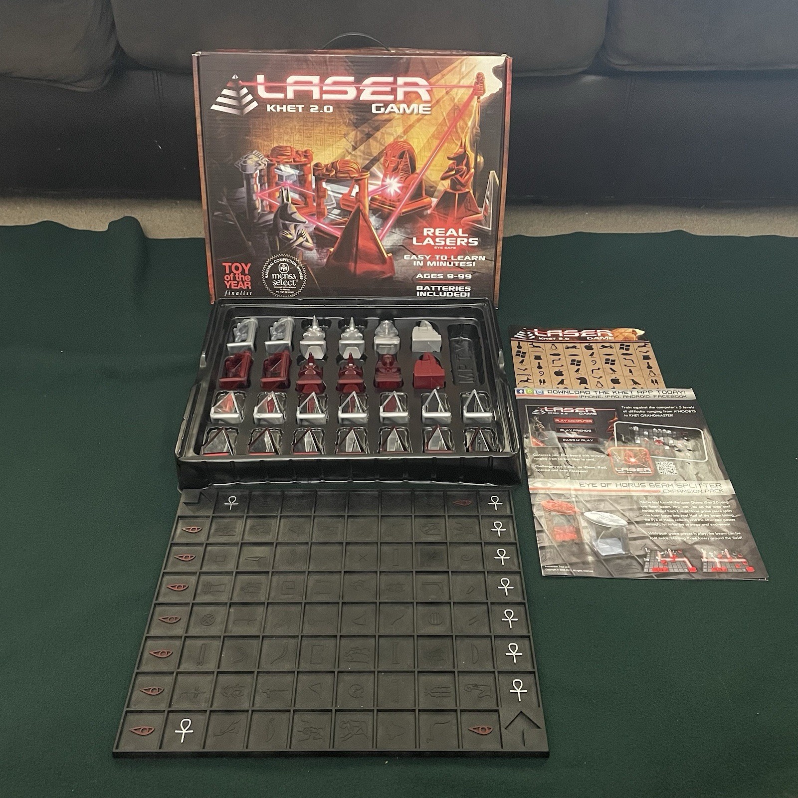 Laser Khet 2.0 Strategy Board Game- Mensa Select, NAPPA, TOTY Complete Tested
